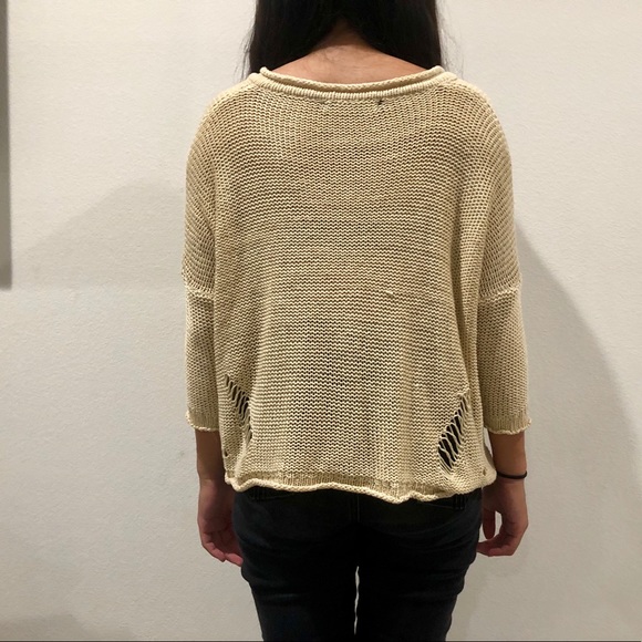Foreign Exchange Distressed Sweater - Picture 4 of 4